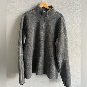 Grey Kühl Quarterzip Pullover Fleece Size XL